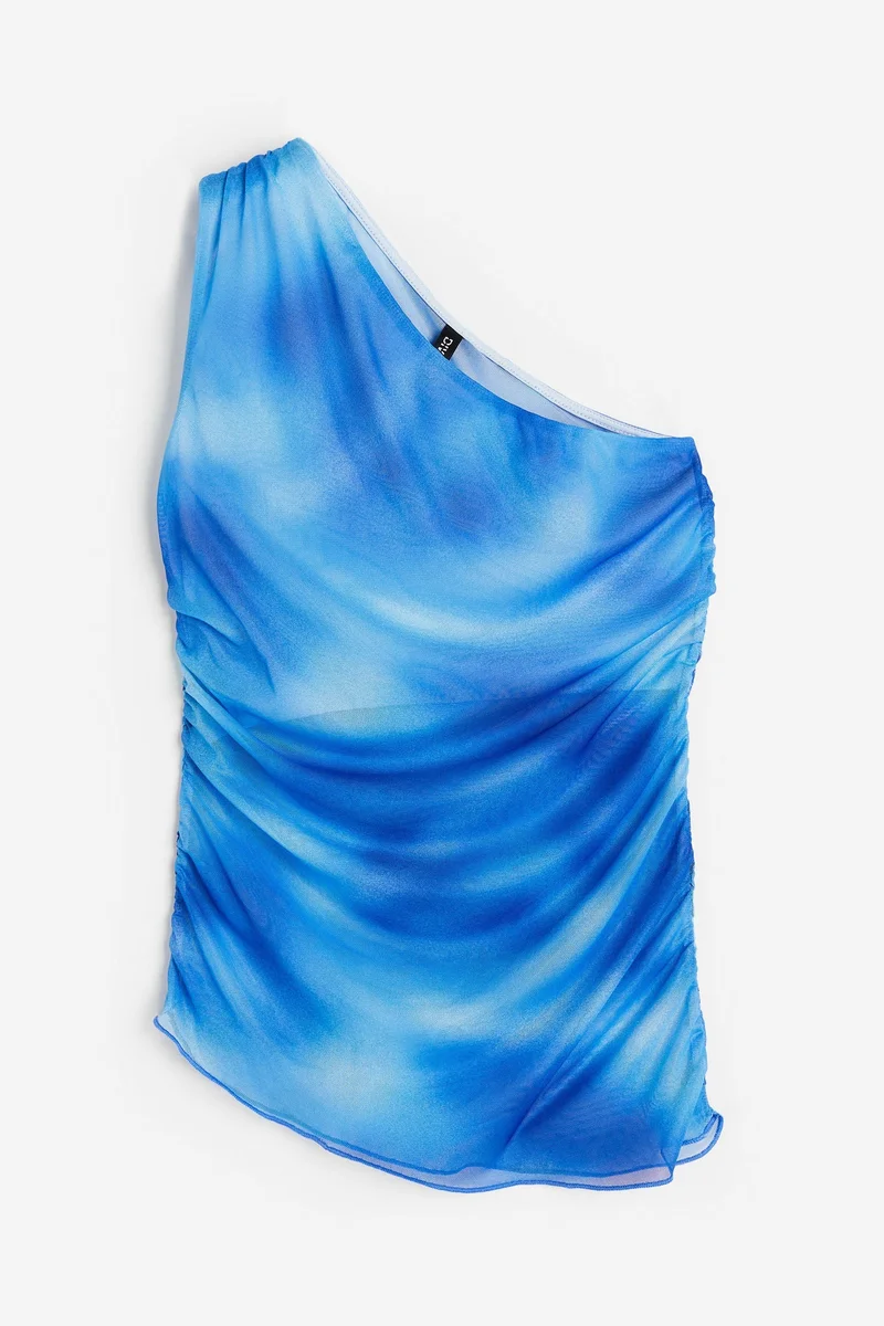 H&M Gathered one-shoulder top